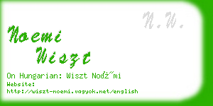 noemi wiszt business card